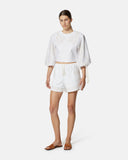 Top crop con ricami e maniche a sbuffo - Silvian Heach