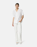 White embroidered straight leg jeans - Silvian Heach