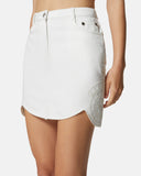 Mini skirt with tone-on-tone embroidery - Silvian Heach