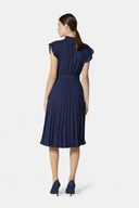 Pleated midi dress with belt Silvian Heach dress