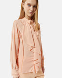 Blusa in chiffon con volant e dettagli traforati - Silvian Heach
