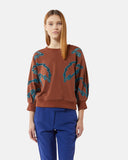 Sweatshirt with contrasting embroidered details - Silvian Heach