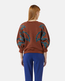 Sweatshirt with contrasting embroidered details - Silvian Heach