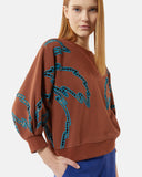 Sweatshirt with contrasting embroidered details - Silvian Heach