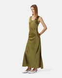 Long satin dress with side slit - Silvian Heach
