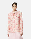 Blouse with geometric print - Silvian Heach