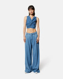Denim top with central knot - Silvian Heach