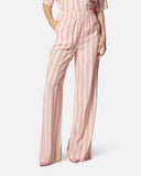High-waisted trousers with striped print - Silvian Heach