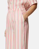 High-waisted trousers with striped print - Silvian Heach