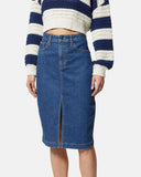 Denim skirt with slit - Silvian Heach