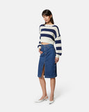 Denim skirt with slit - Silvian Heach
