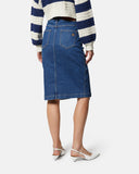 Denim skirt with slit - Silvian Heach