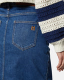 Denim skirt with slit - Silvian Heach