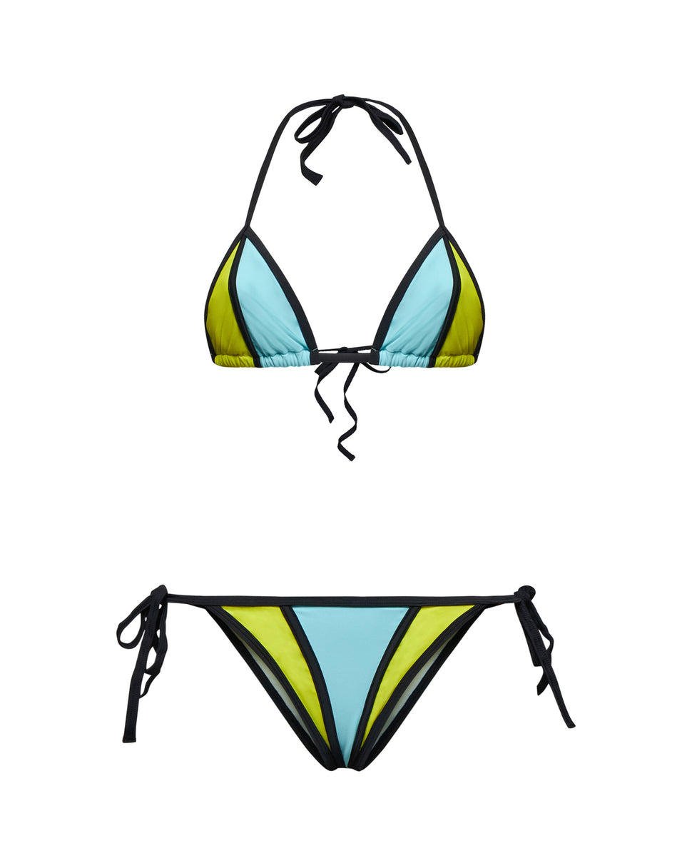 Women's Triangle Bikini with Adjustable Straps - Silvian Heach x Pompea - Silvian Heach