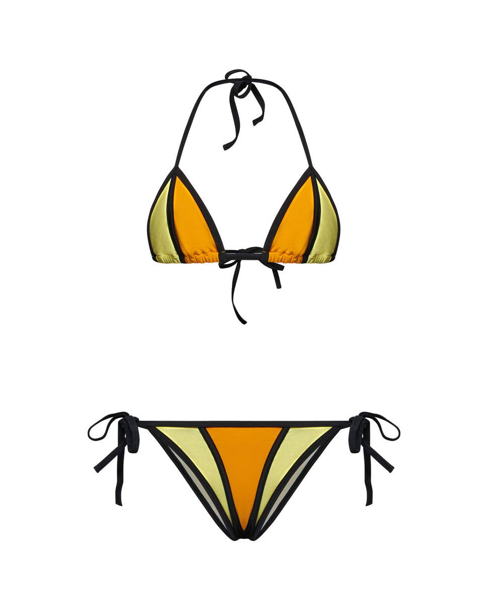 Women's Triangle Bikini with Adjustable Straps - Silvian Heach x Pompea - Silvian Heach
