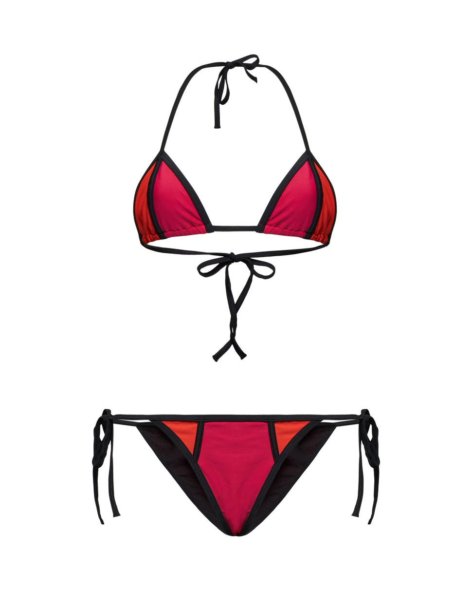 Women's Triangle Bikini with Adjustable Straps - Silvian Heach x Pompea - Silvian Heach