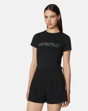 T-shirt con scritta Amore in strass - Silvian Heach