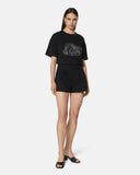 T-shirt with Love writing in rhinestones - Silvian Heach