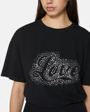 T-shirt with Love writing in rhinestones - Silvian Heach