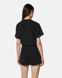 T-shirt con scritta strass - Silvian Heach