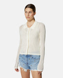 Knitted cardigan with collar - Silvian Heach