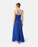 Long dress with V-neck and crossed straps on the back - Silvian Heach
