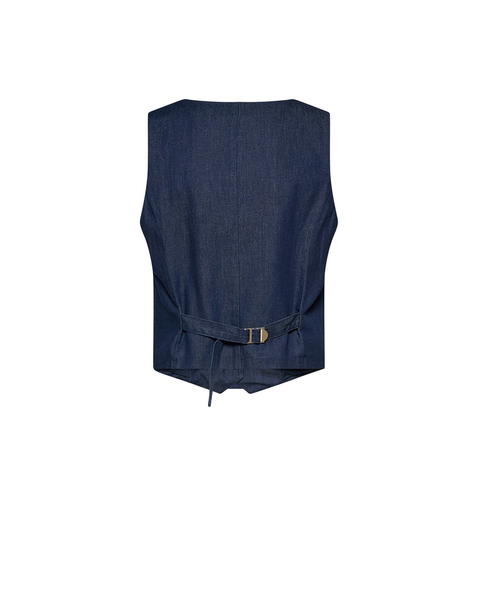 Gilet con linee sartoriali e chiusura a bottoni - Silvian Heach