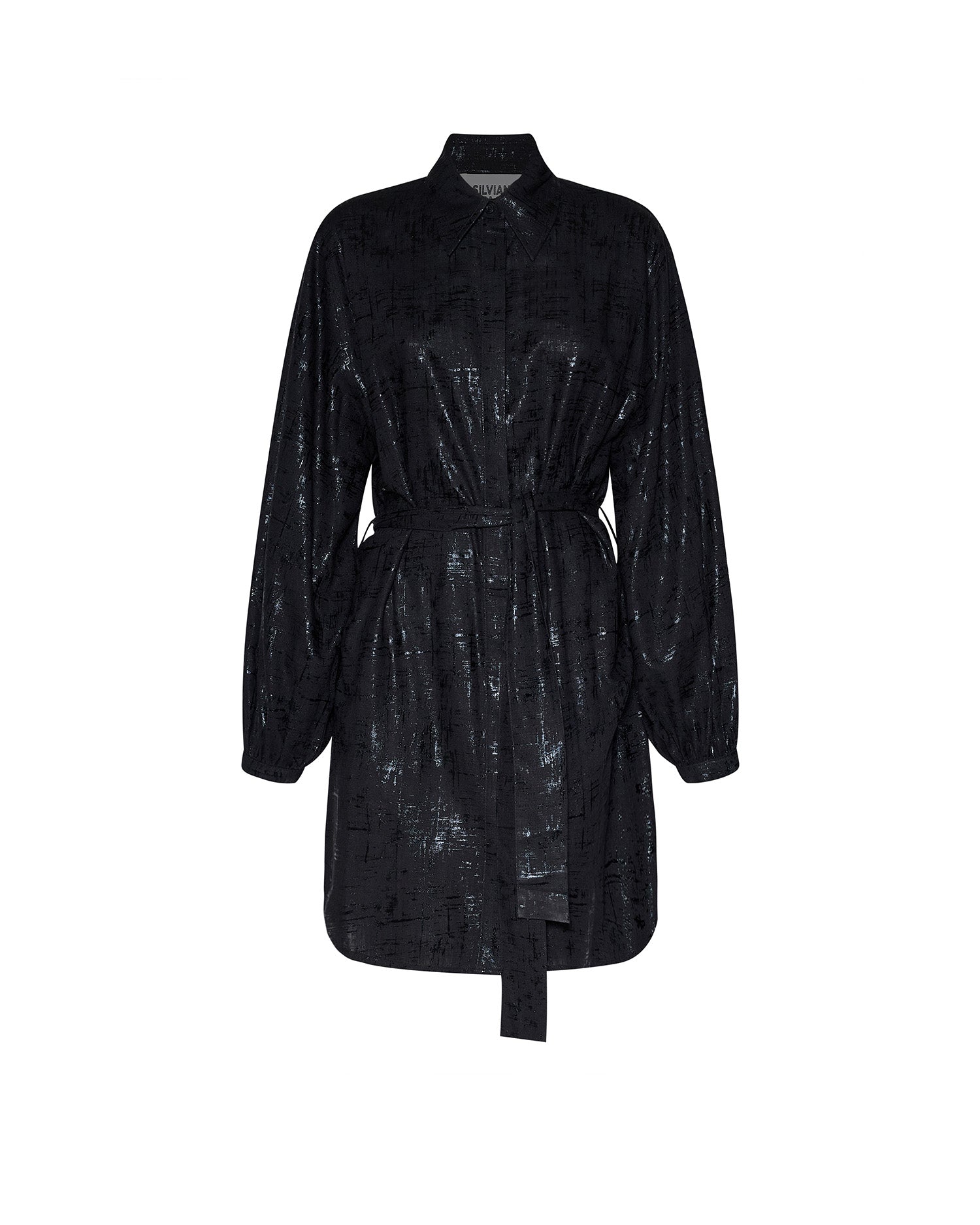 Abito chemisier con superficie decorata e cintura coordinata - Silvian Heach