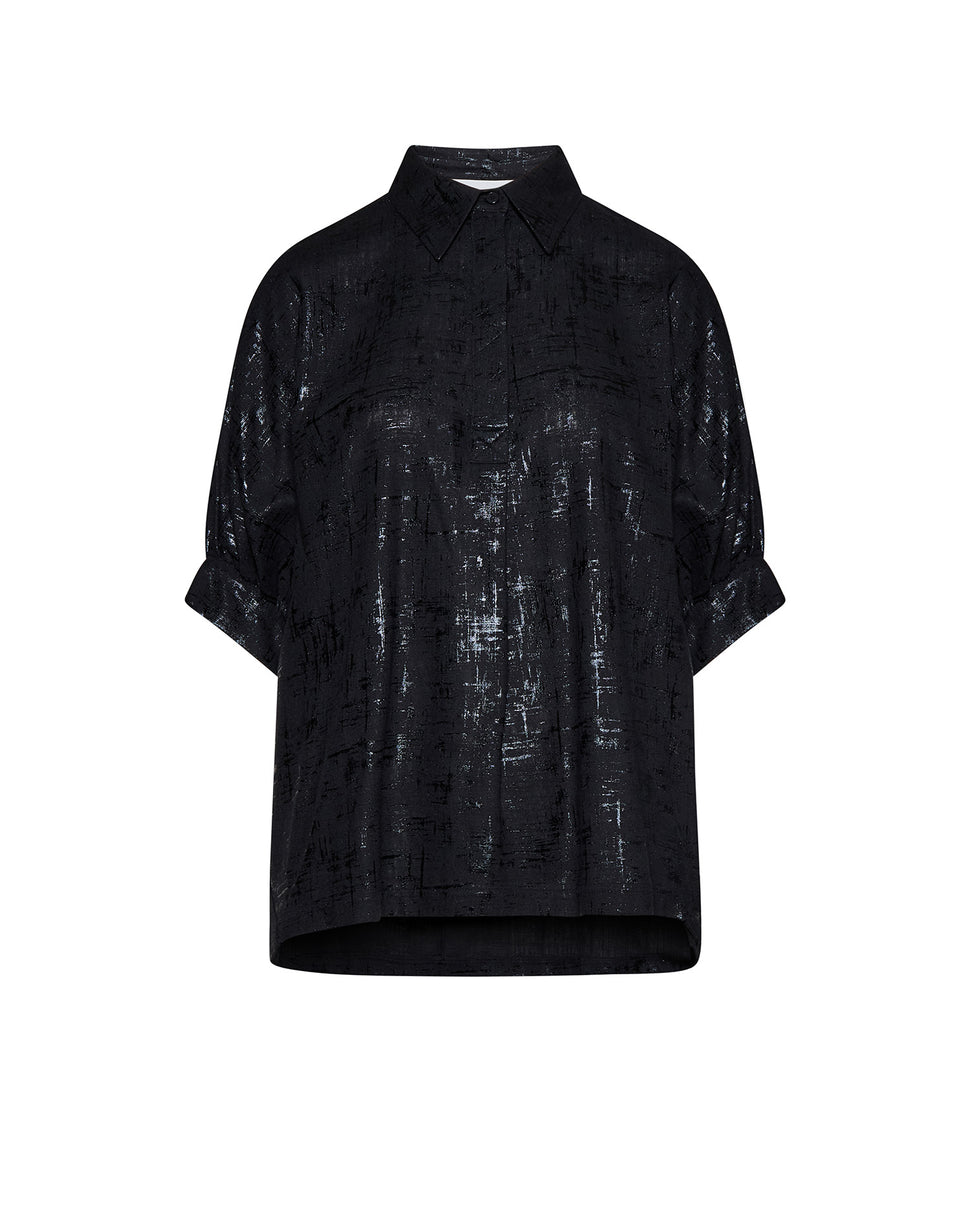 Camicia con superficie effetto luminoso - Silvian Heach
