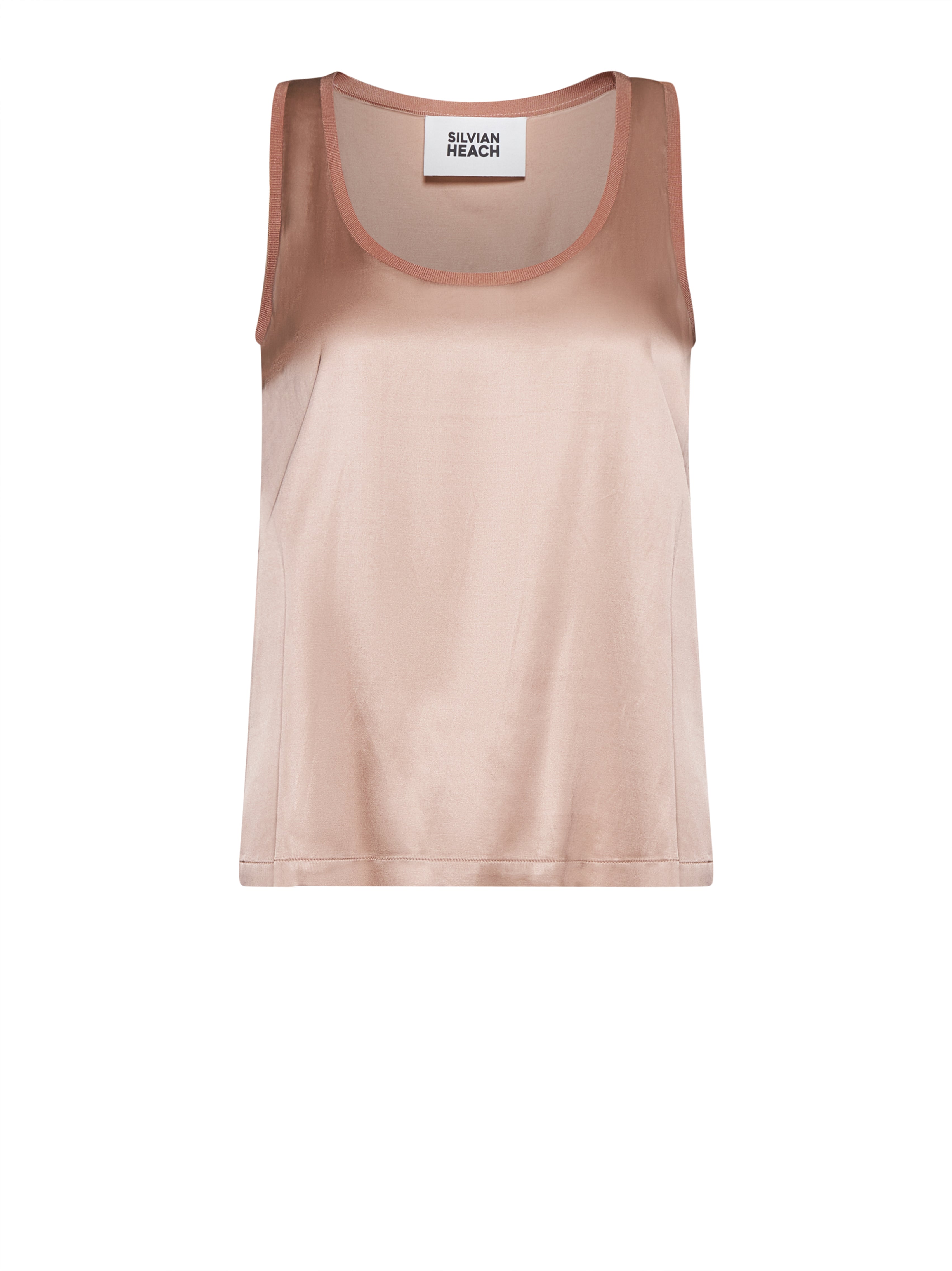 T-shirt smanicata con finiture a contrasto e design essenziale - Silvian Heach