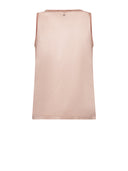 Sleeveless T-shirt with contrasting finishes and essential design - Silvian Heach