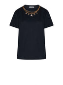T-Shirt con Dettaglio Gioiello Integrato - Silvian Heach