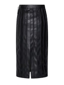 Midi skirt with vertical striped pattern - Silvian Heach