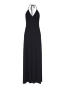 Abito Lungo con Scollo Halter e Linee Fluide - Silvian Heach
