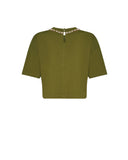 Top with neckline embellished with decorative applications - Silvian Heach