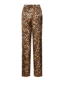 Pantaloni con stampa animalier e linea decisa - Silvian Heach