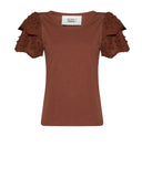 T-shirt con maniche decorative e design raffinato - Silvian Heach