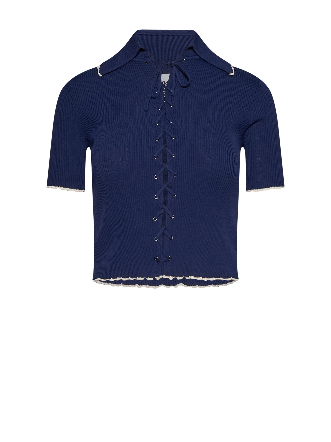 Top con allacciatura frontale e colletto strutturato - Silvian Heach