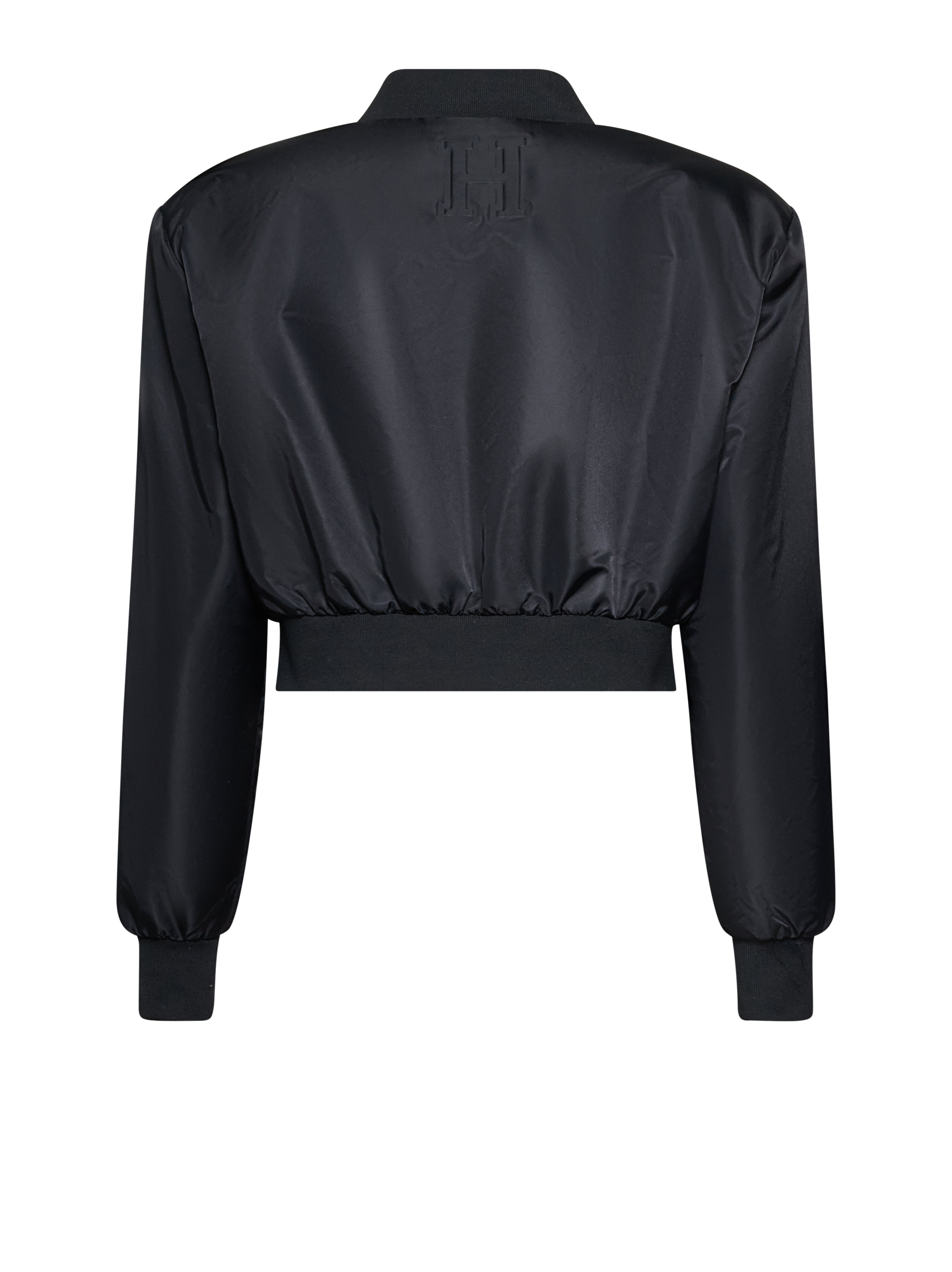 Giacca nera con chiusura a zip e dettagli essenziali - Silvian Heach