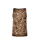 Sleeveless T-shirt with animal print and iconic design - Silvian Heach