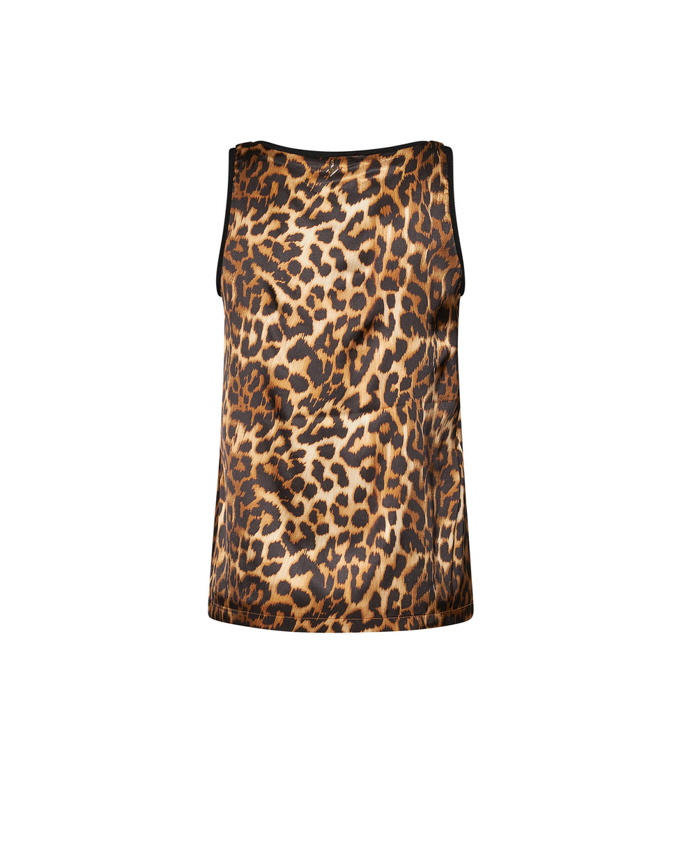 T-shirt smanicata con stampa animalier e design iconico - Silvian Heach