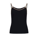Top with jewel straps and essential design - Silvian Heach