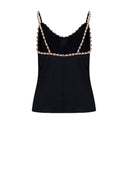 Top with jewel straps and essential design - Silvian Heach