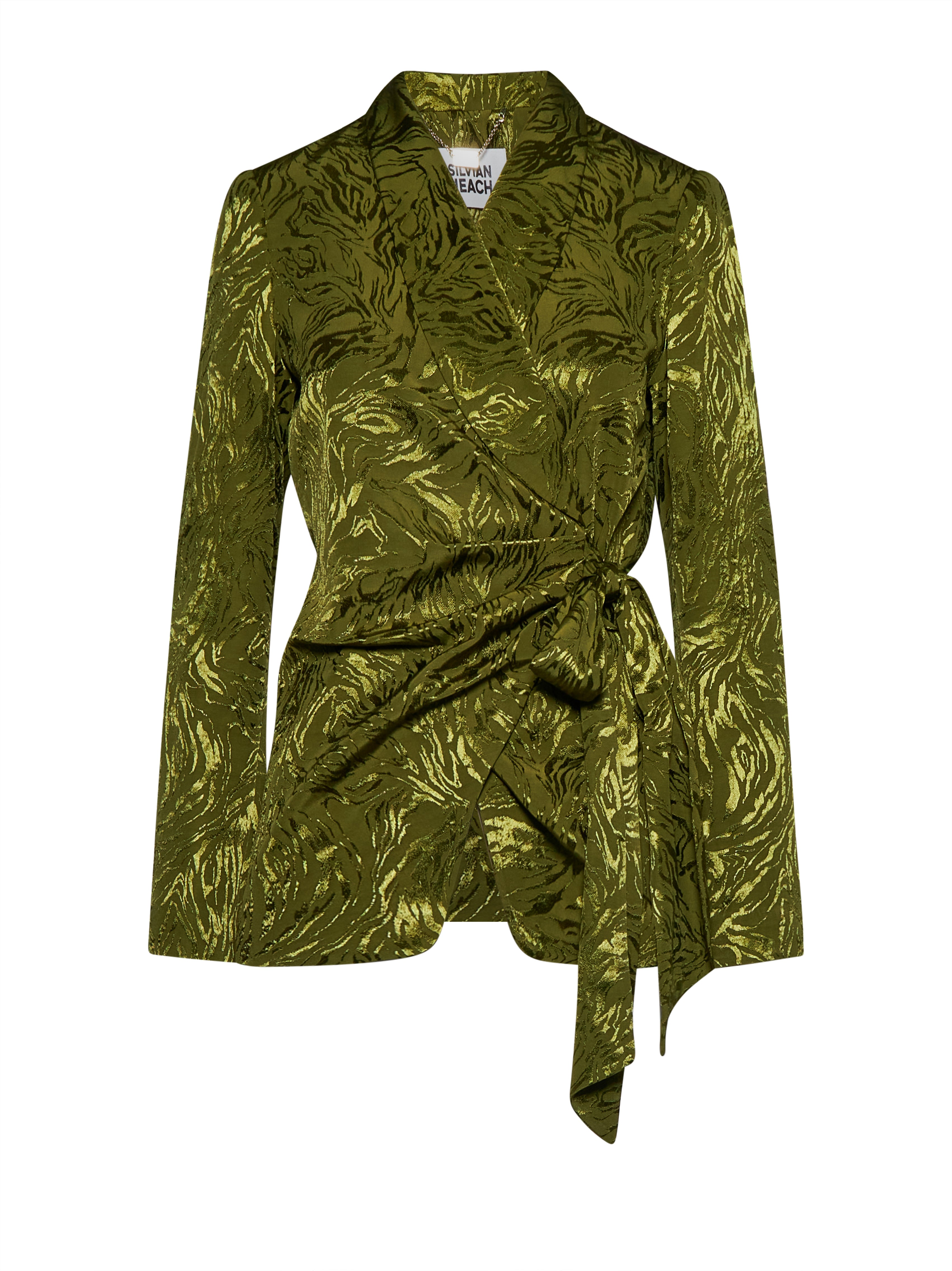 Blazer jacquard con cintura dal fascino audace - Silvian Heach