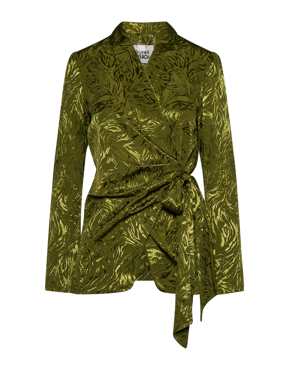 Blazer jacquard con cintura dal fascino audace - Silvian Heach