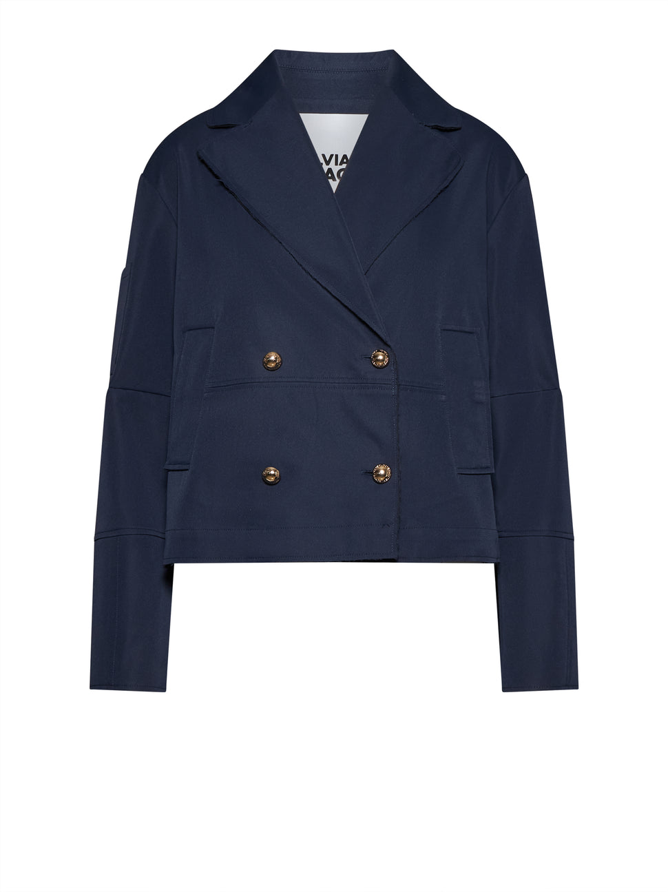 Giacca Doppiopetto Blu con Bottoni Decorativi - Silvian Heach