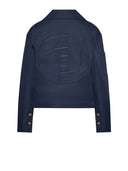 Giacca Doppiopetto Blu con Bottoni Decorativi - Silvian Heach