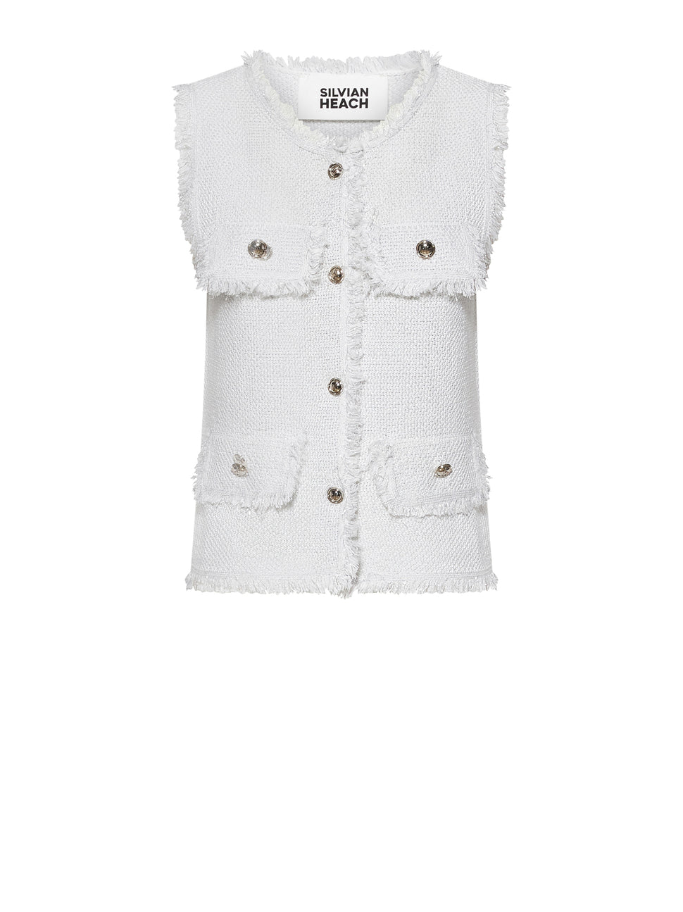 Sleeveless vest with decorative details - Silvian Heach