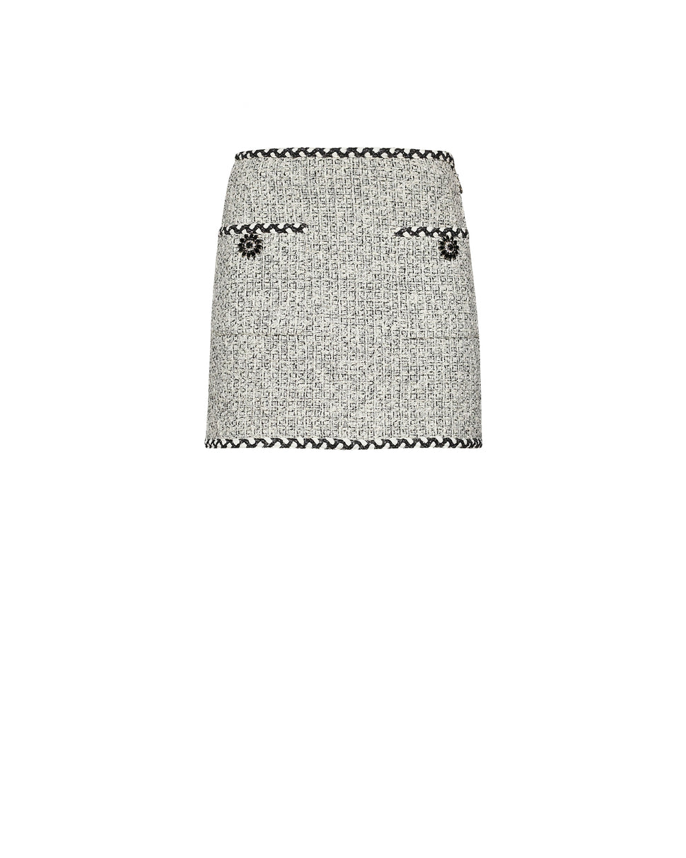 Short skirt with contrasting decorative details - Silvian Heach