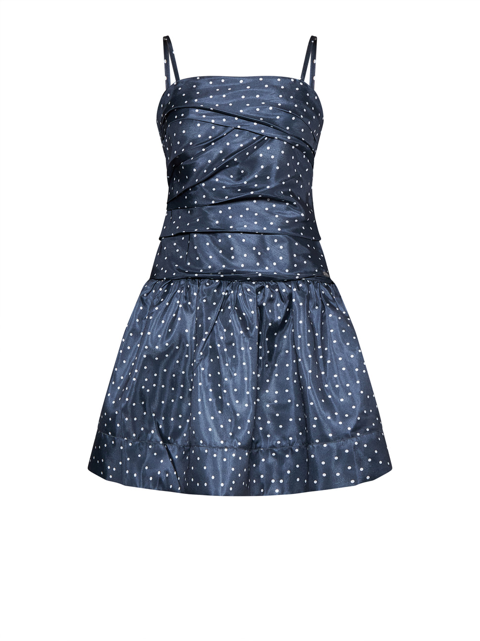 Short Dress with Graphic Pattern and Thin Straps - Silvian Heach